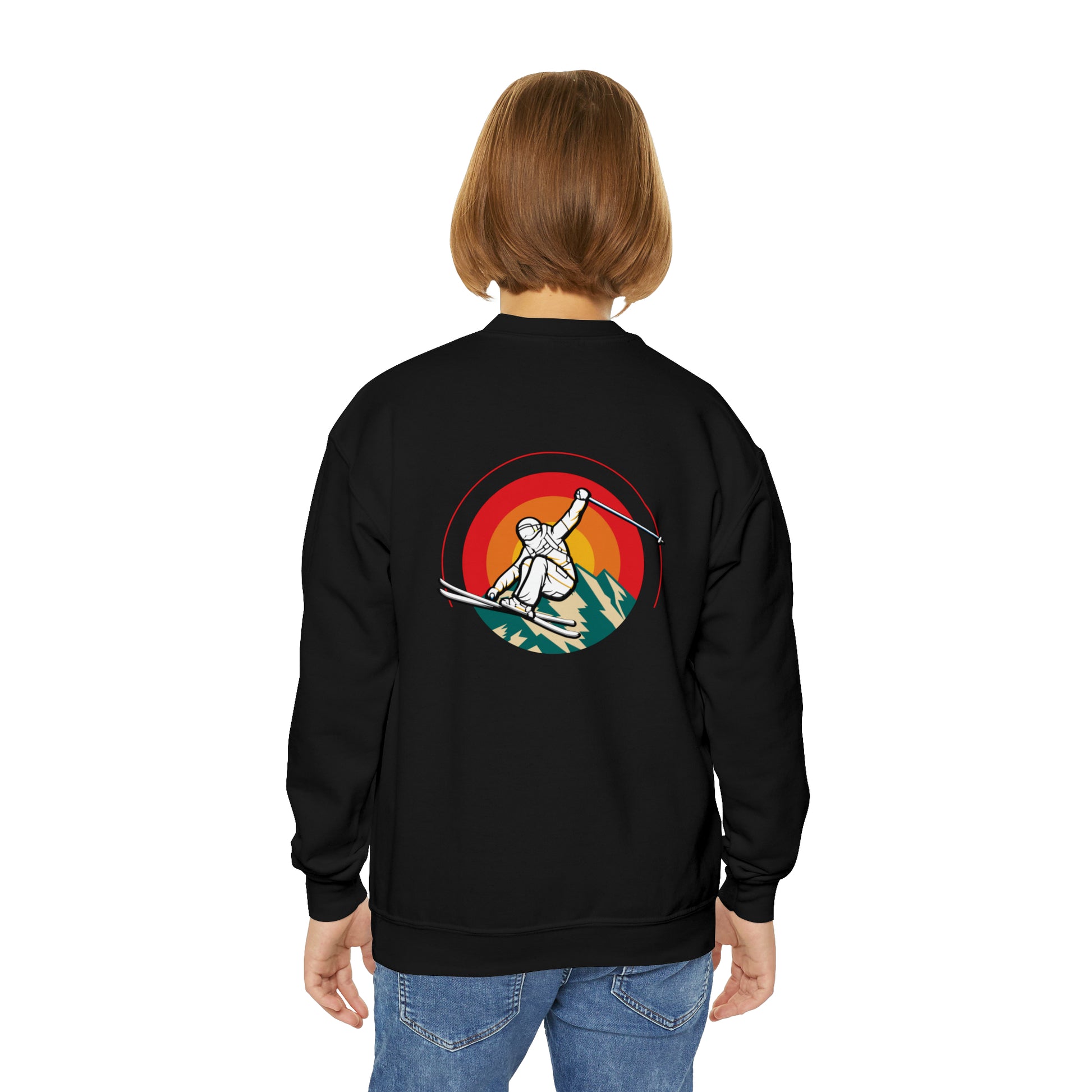 Youth ski jump Crewneck Sweatshirt