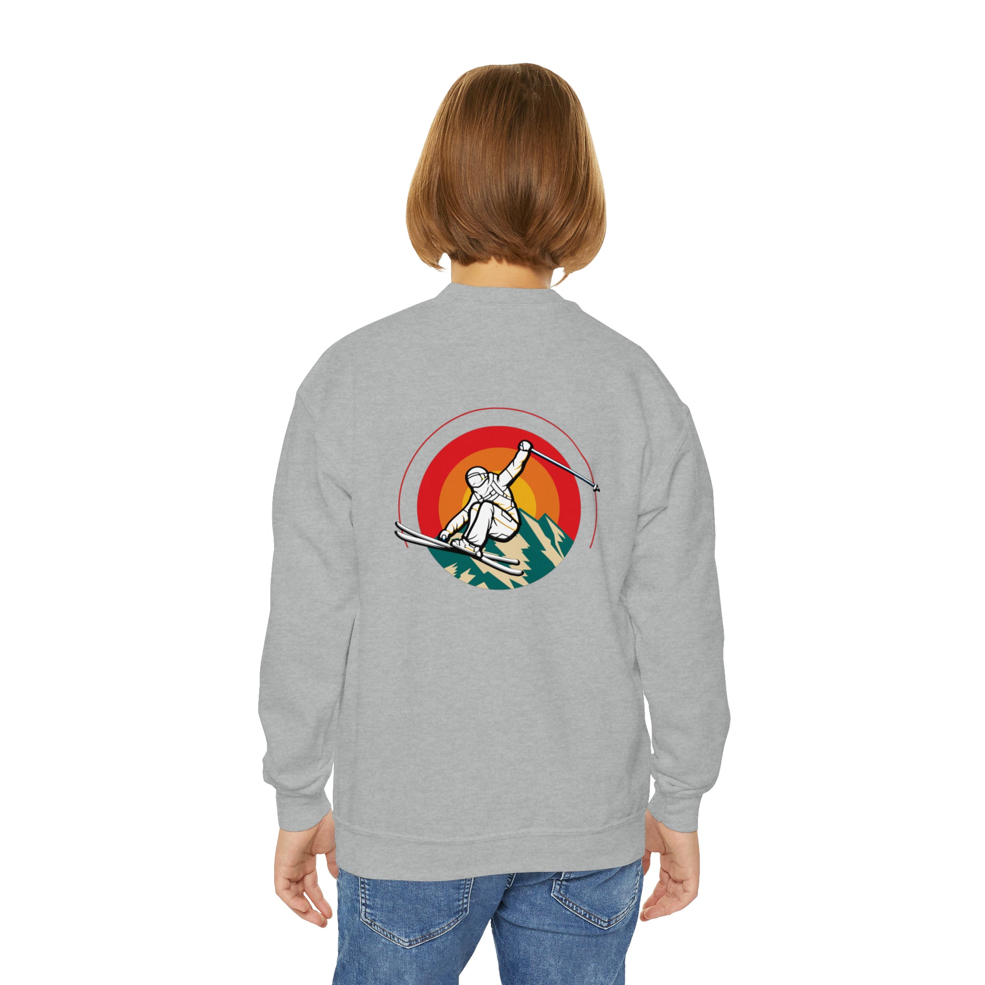 Youth ski jump Crewneck Sweatshirt