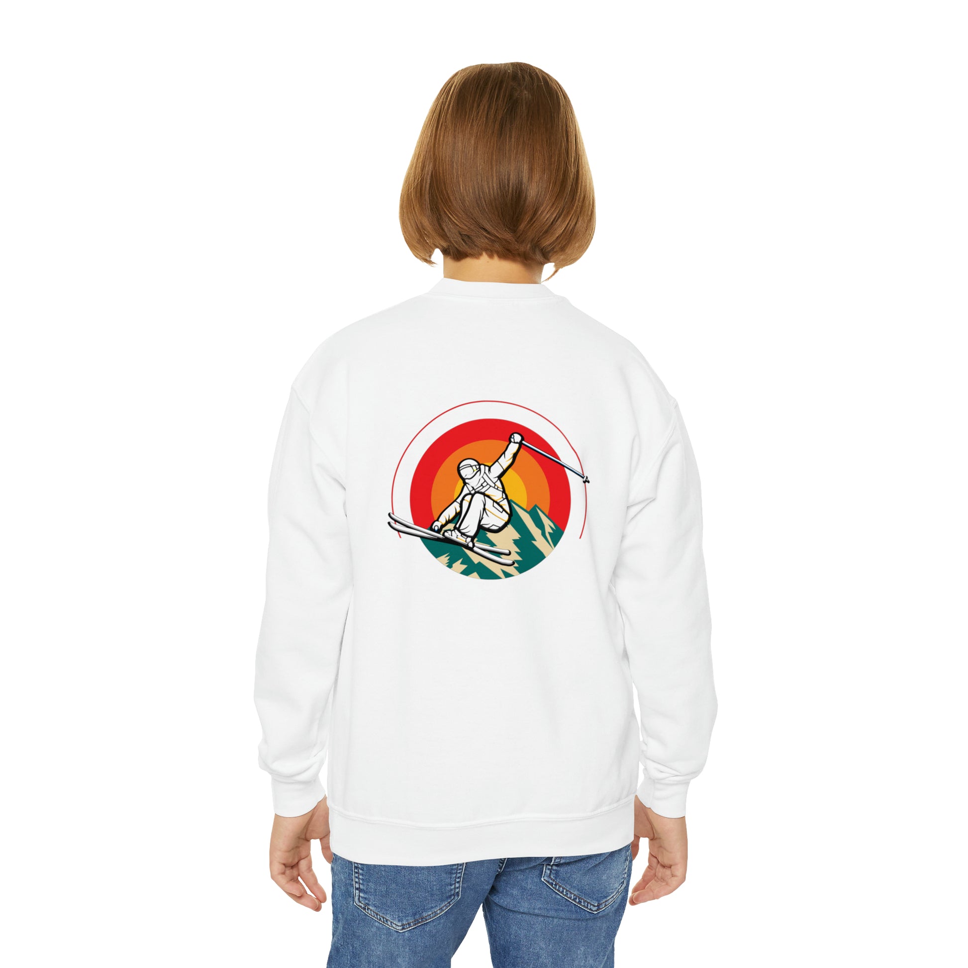 Youth ski jump Crewneck Sweatshirt