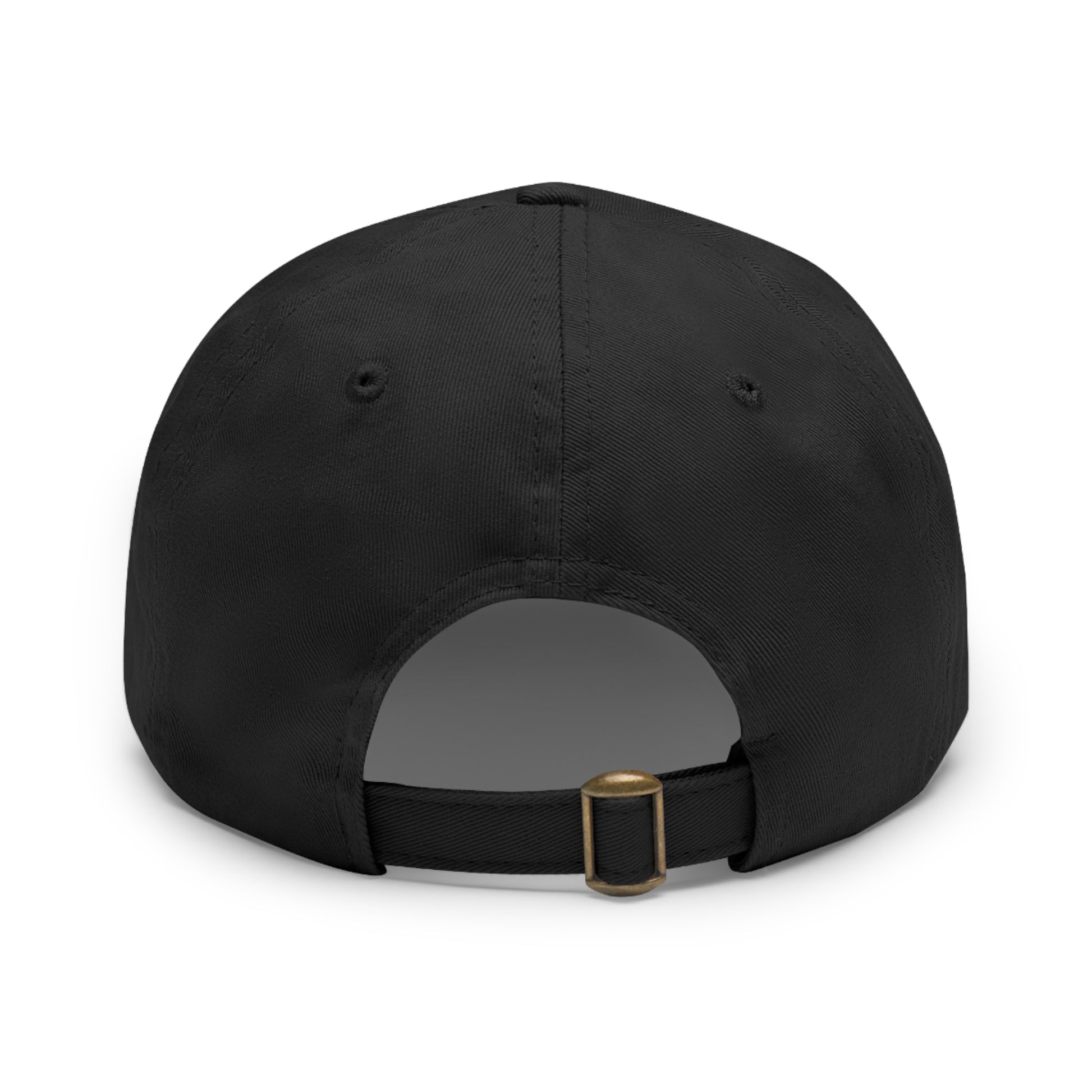 Golf Baseball Cap with Leather Golf Patch