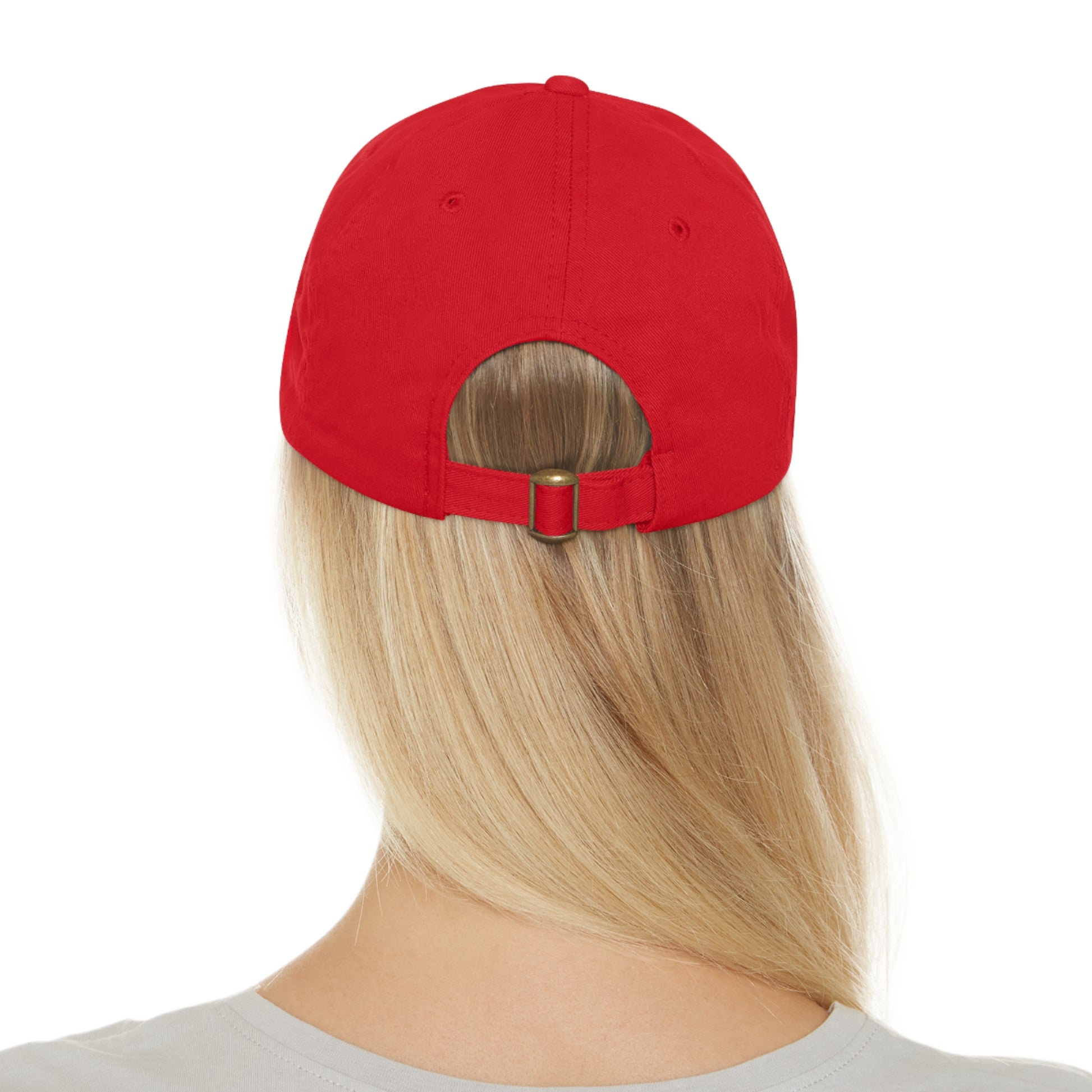 Golf Baseball Cap with Leather Golf Patch