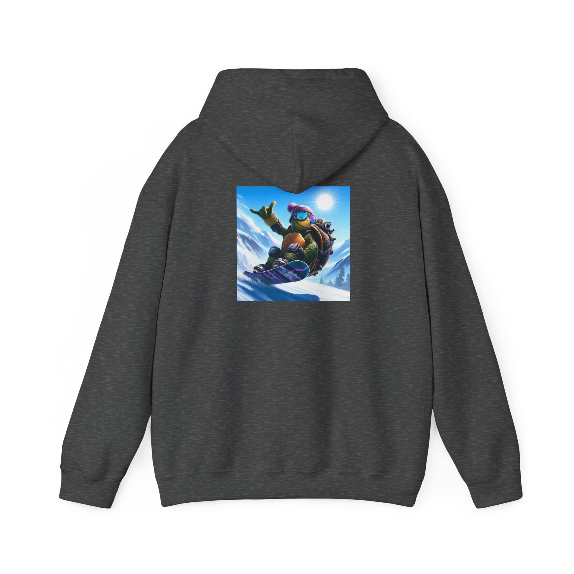 Hooded Sweatshirt Snowboarding Turtle Shakalaka Design