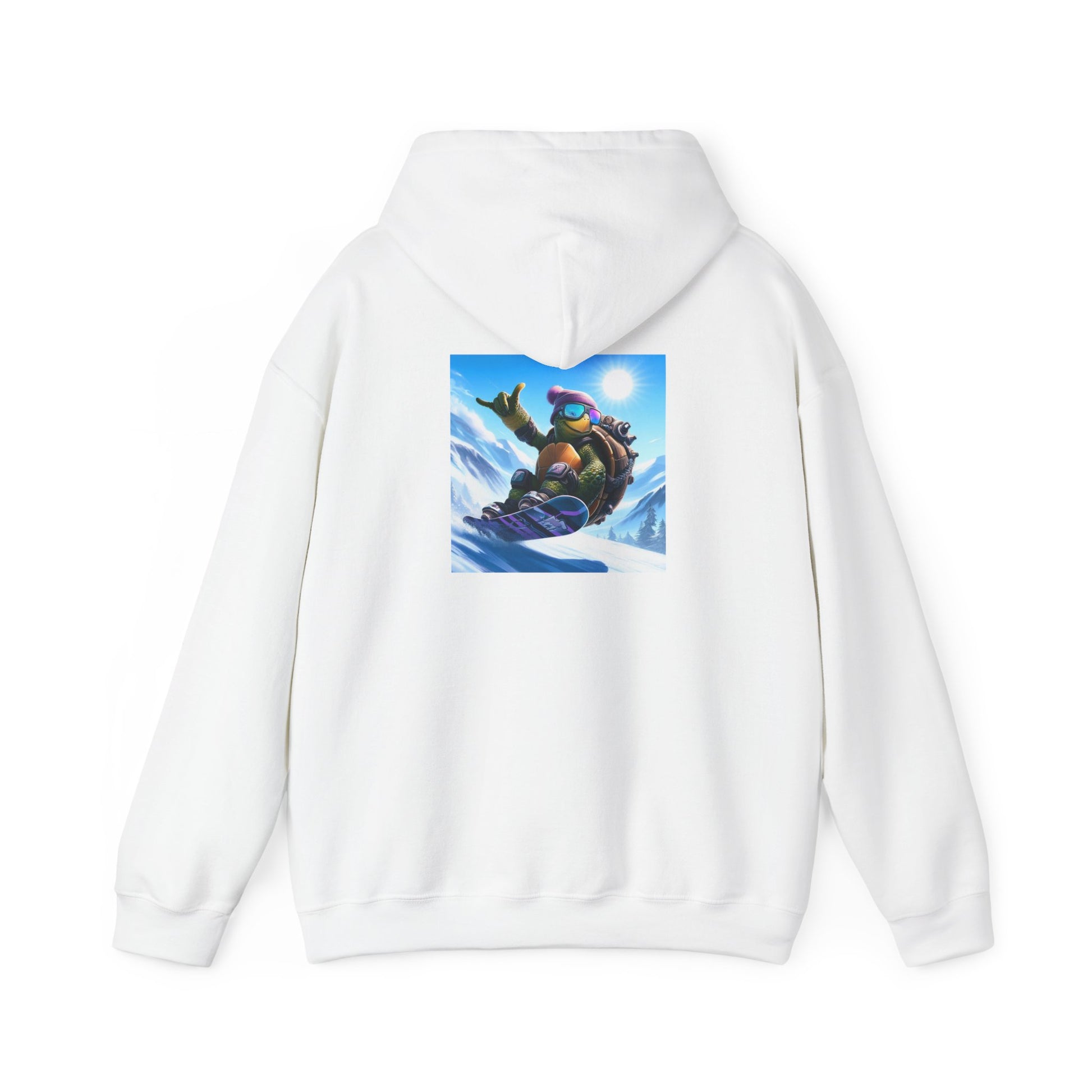 Hooded Sweatshirt Snowboarding Turtle Shakalaka Design