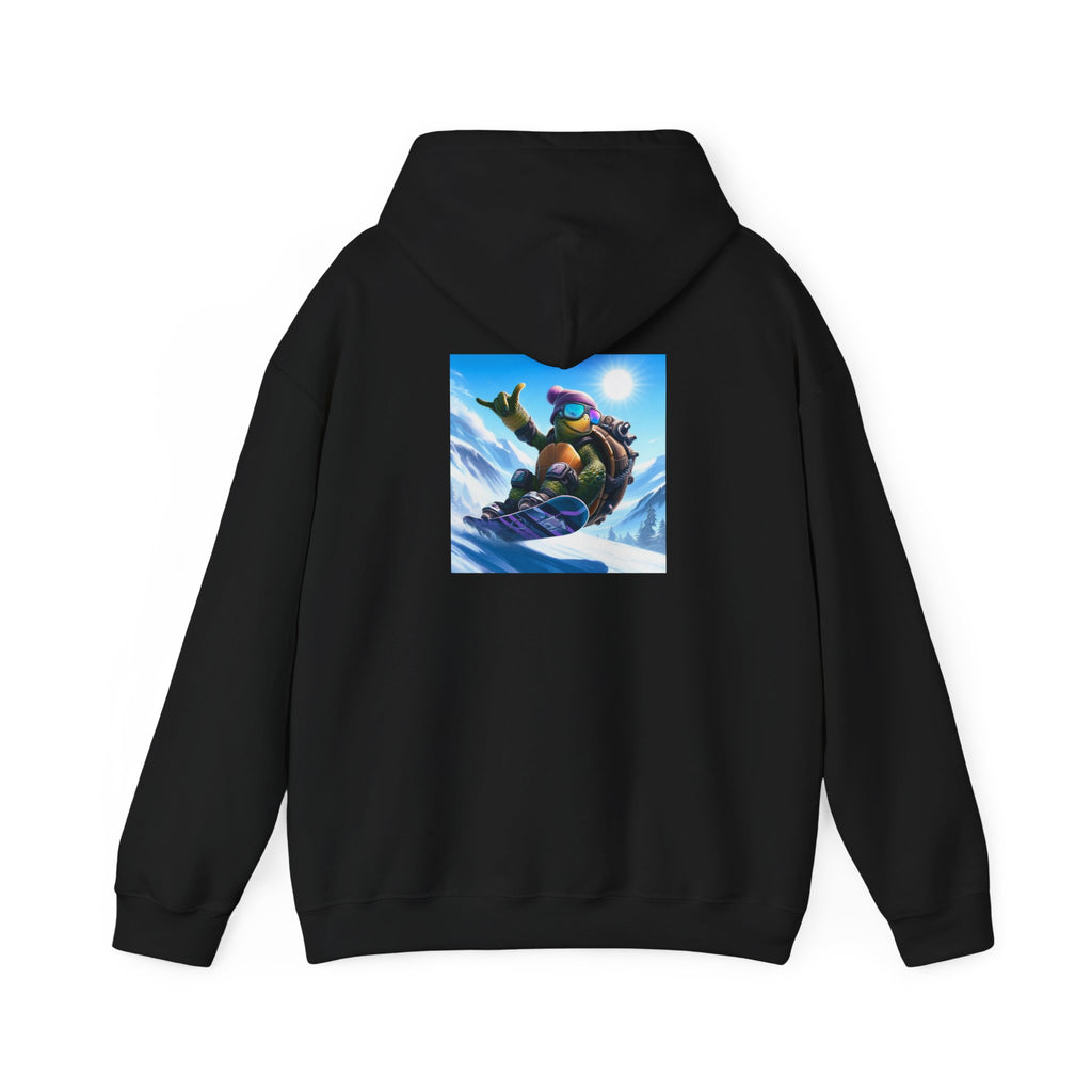 Hooded Sweatshirt Snowboarding Turtle Shakalaka Design