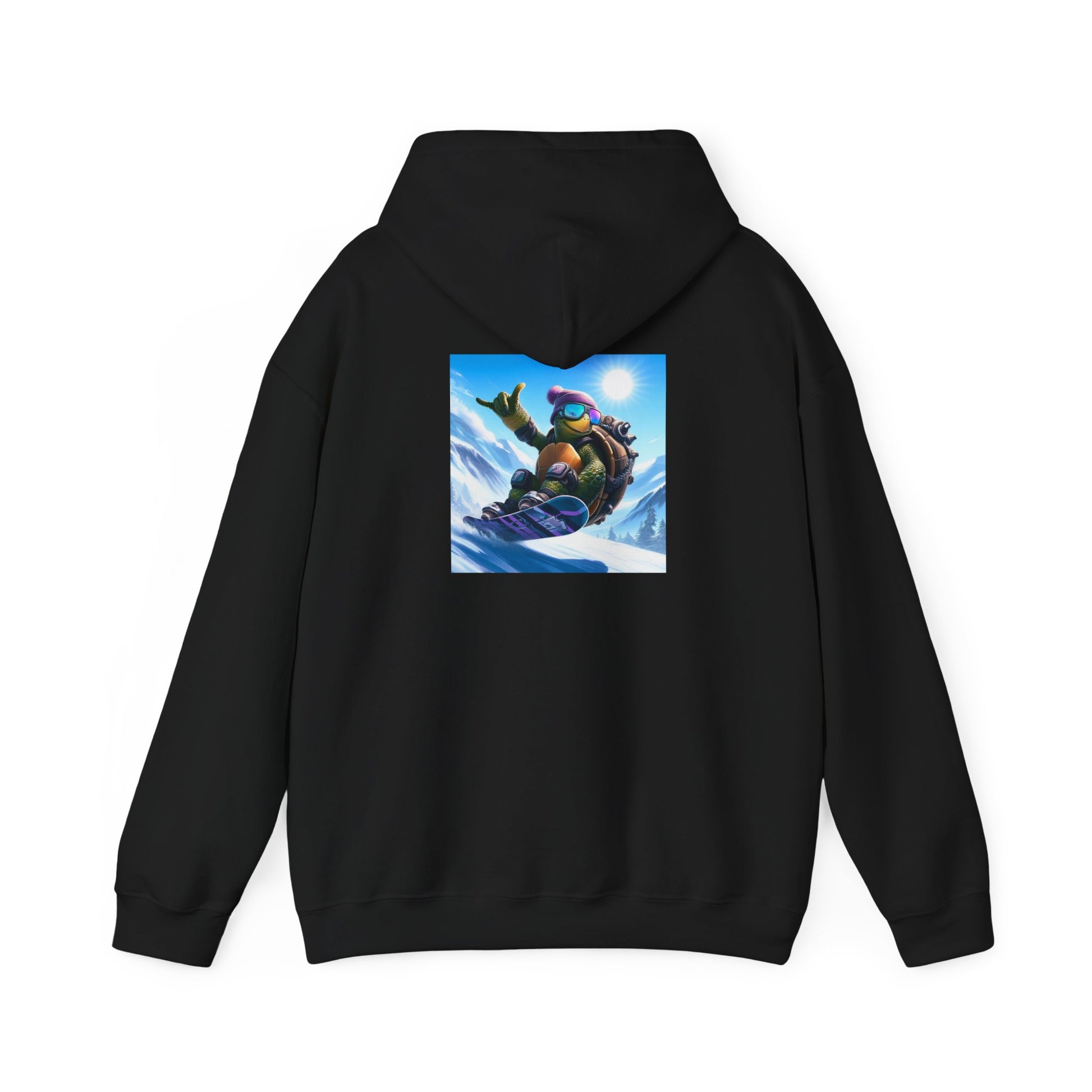 Hooded Sweatshirt Snowboarding Turtle Shakalaka Design