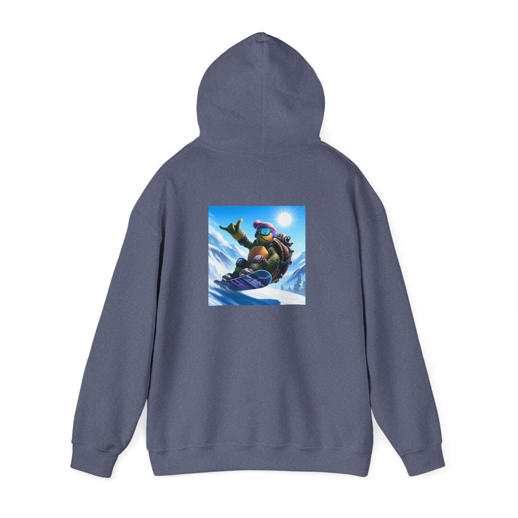 Hooded Sweatshirt Snowboarding Turtle Shakalaka Design