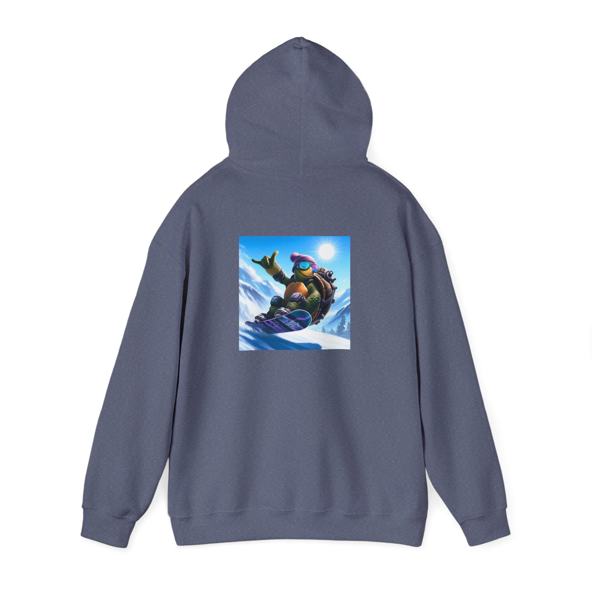 Hooded Sweatshirt Snowboarding Turtle Shakalaka Design