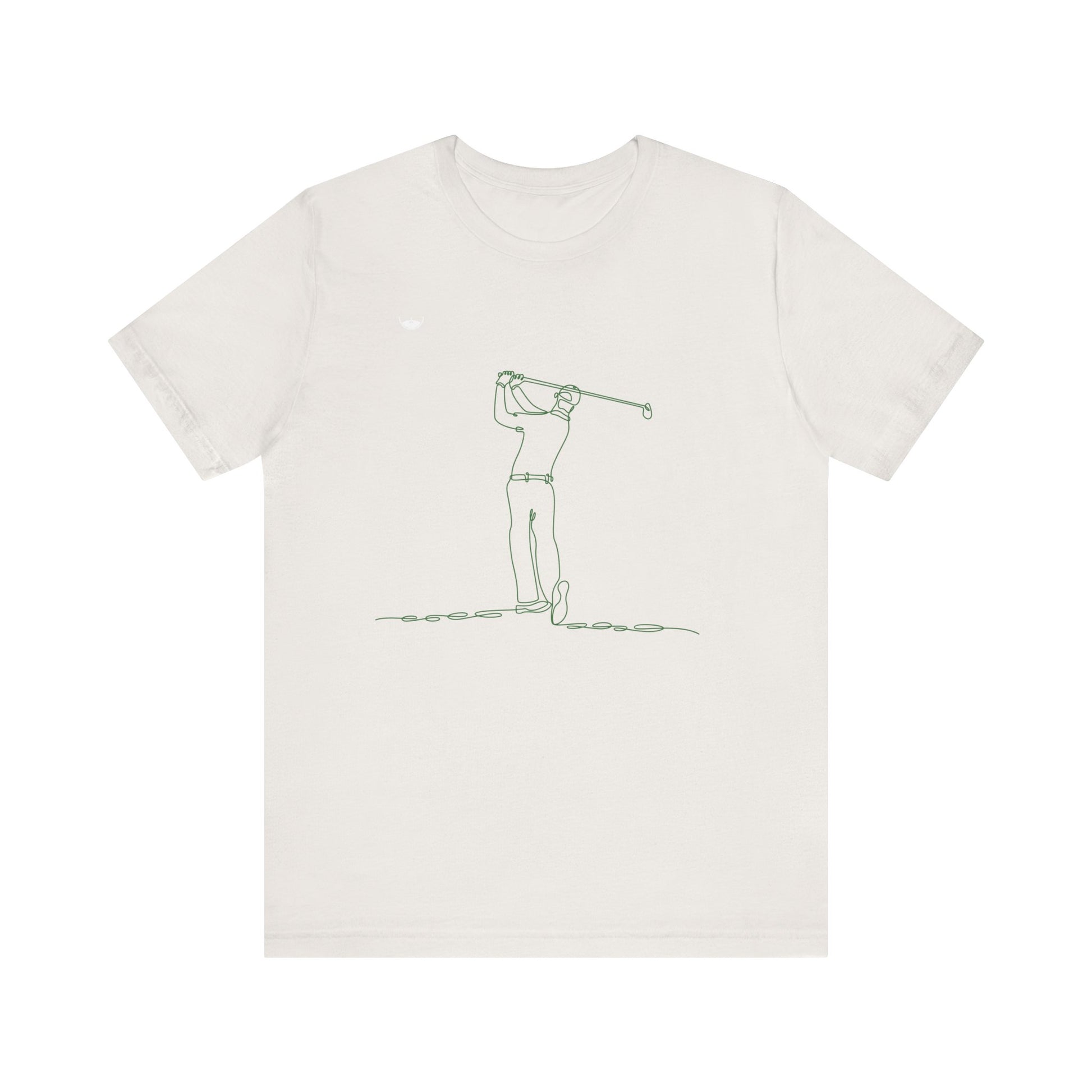 Golf Man Tee - Swing Club Line Design