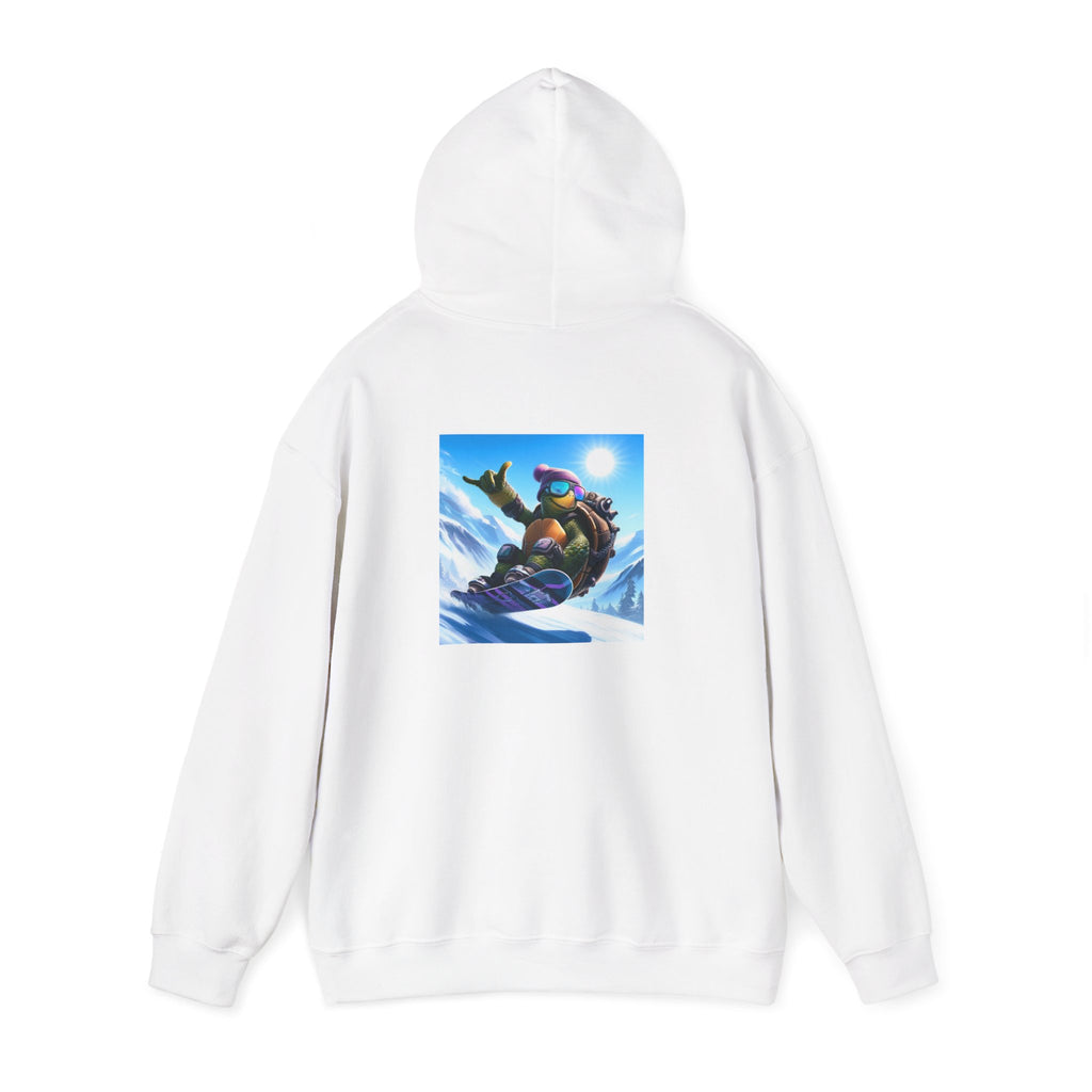 Hooded Sweatshirt Snowboarding Turtle Shakalaka Design