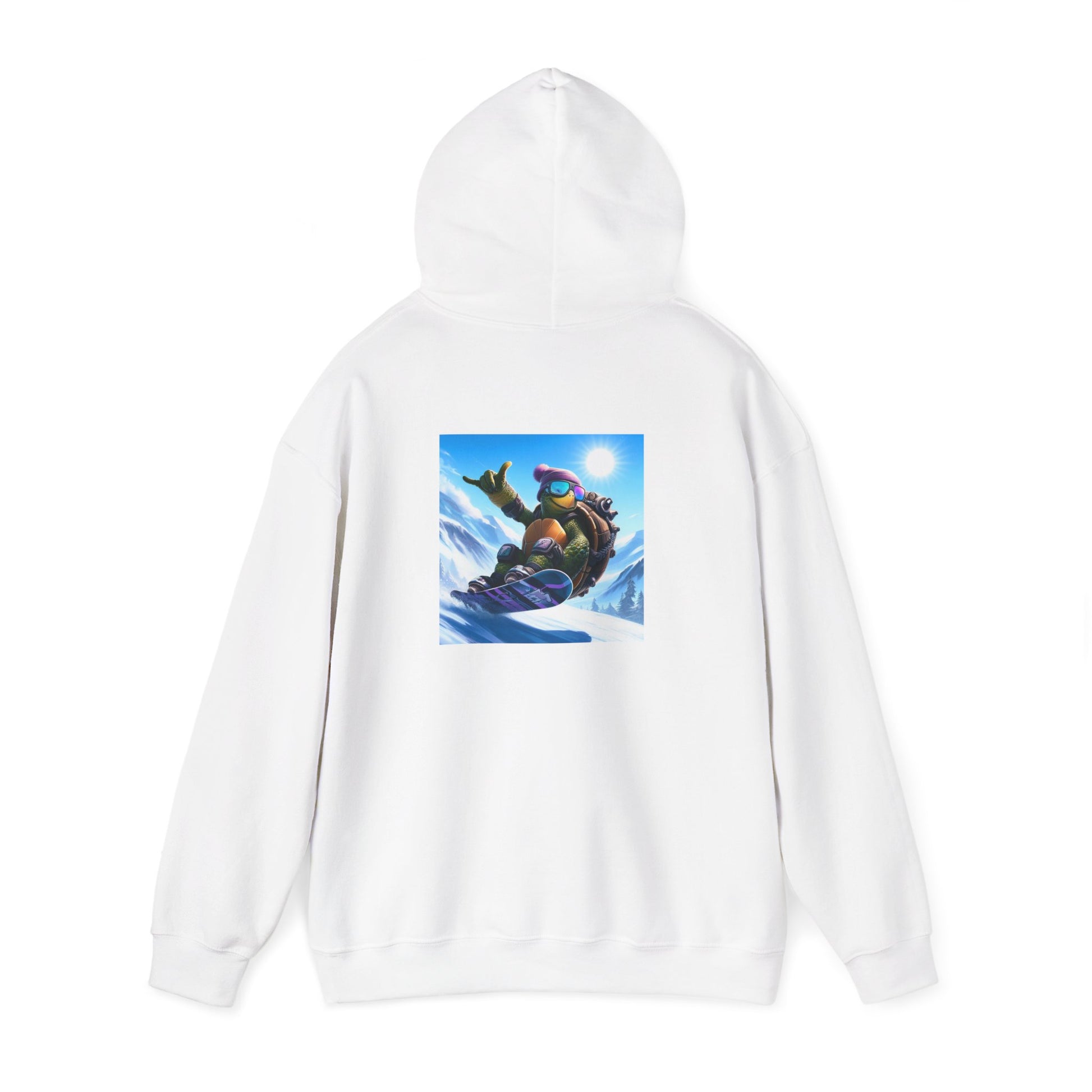 Hooded Sweatshirt Snowboarding Turtle Shakalaka Design