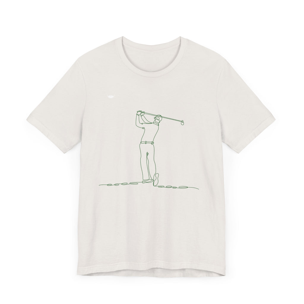 Golf Man Tee - Swing Club Line Design
