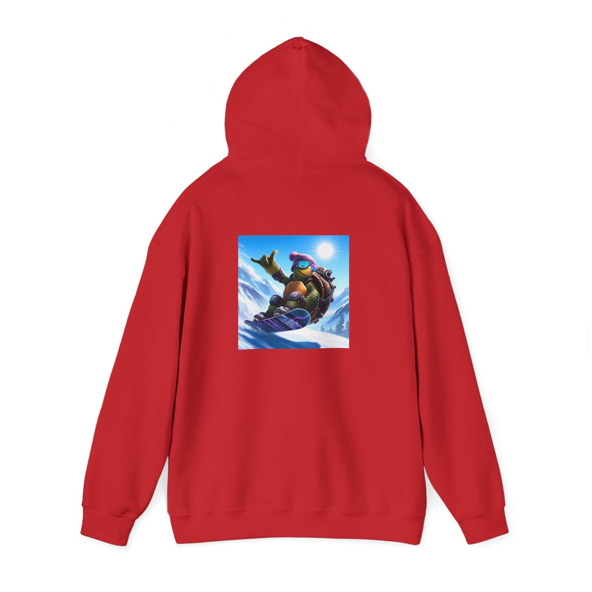 Hooded Sweatshirt Snowboarding Turtle Shakalaka Design