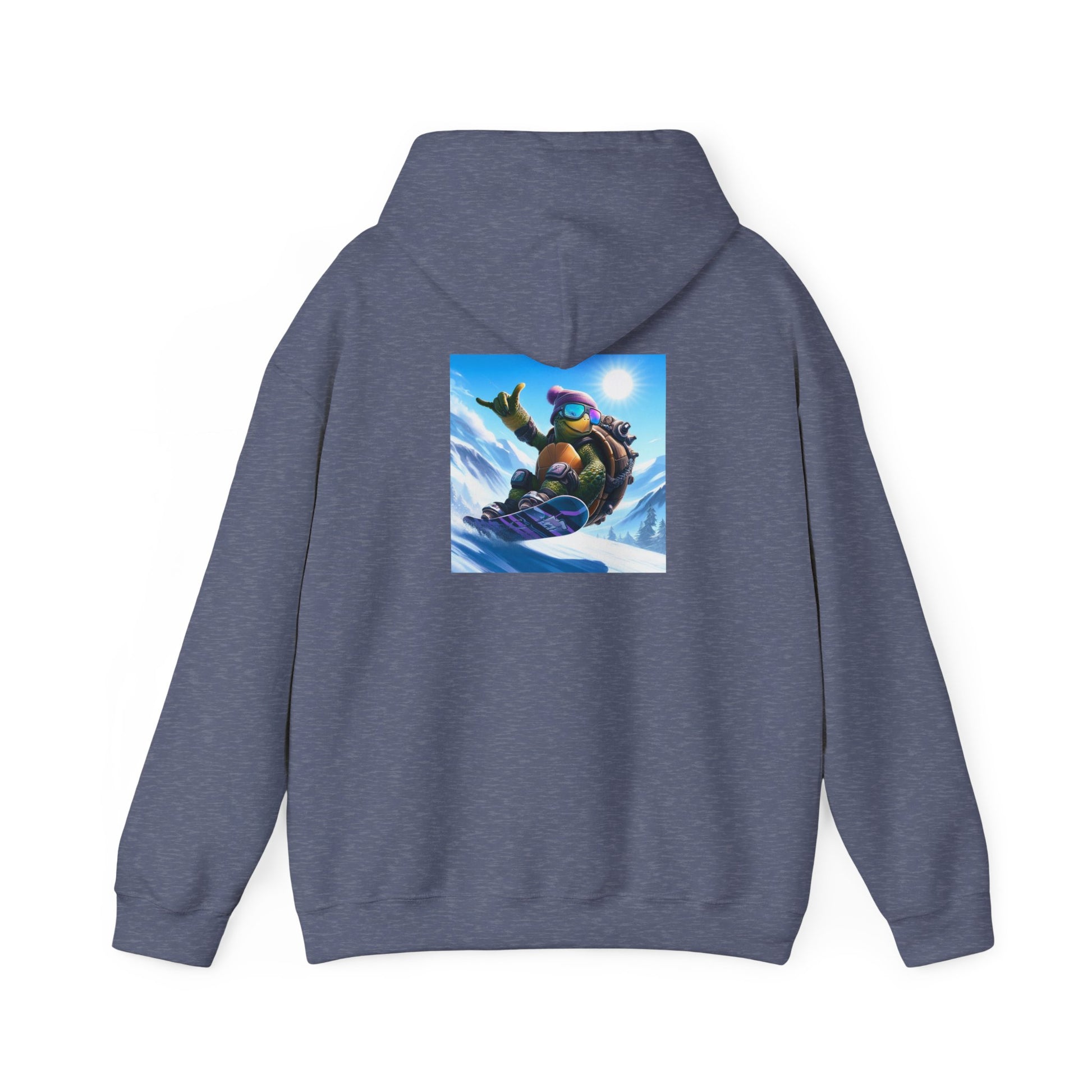 Hooded Sweatshirt Snowboarding Turtle Shakalaka Design