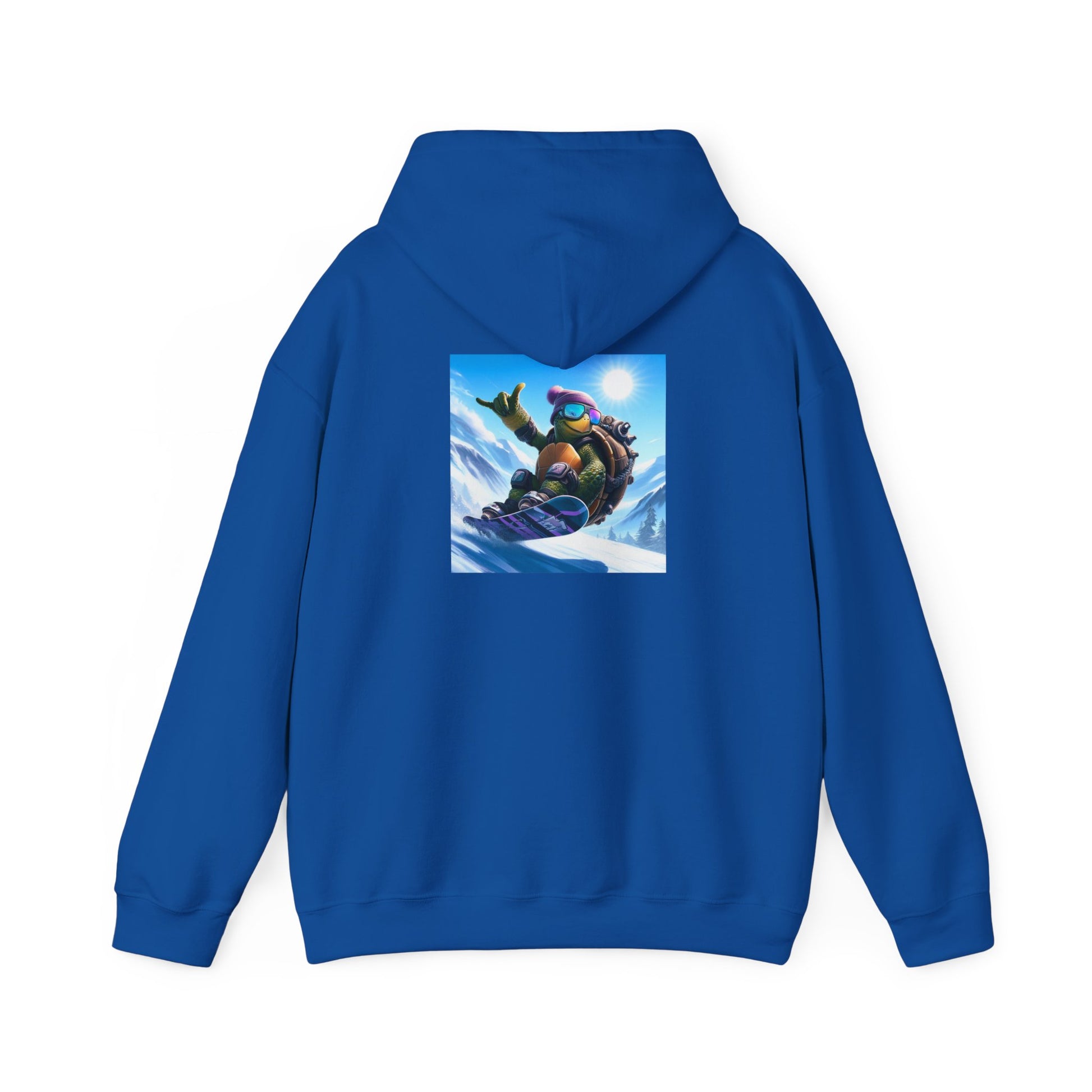 Hooded Sweatshirt Snowboarding Turtle Shakalaka Design