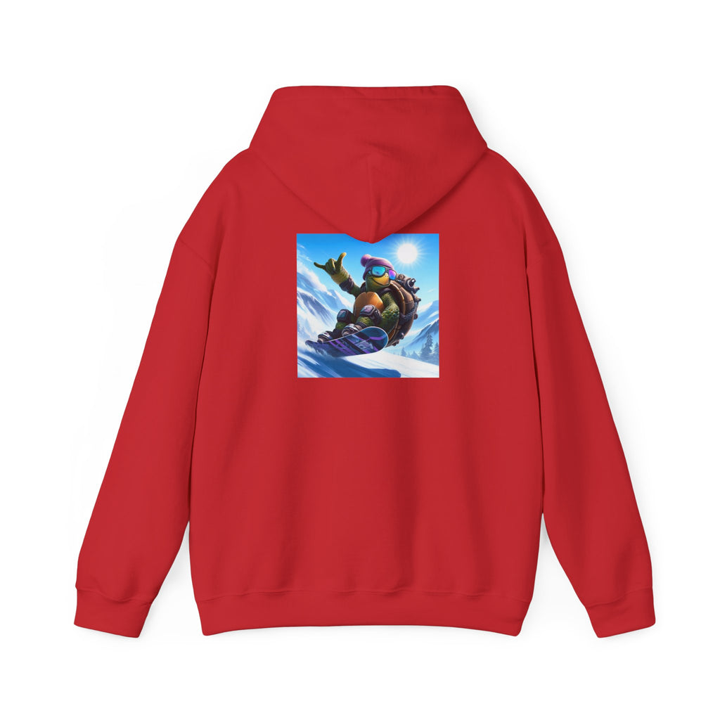 Hooded Sweatshirt Snowboarding Turtle Shakalaka Design