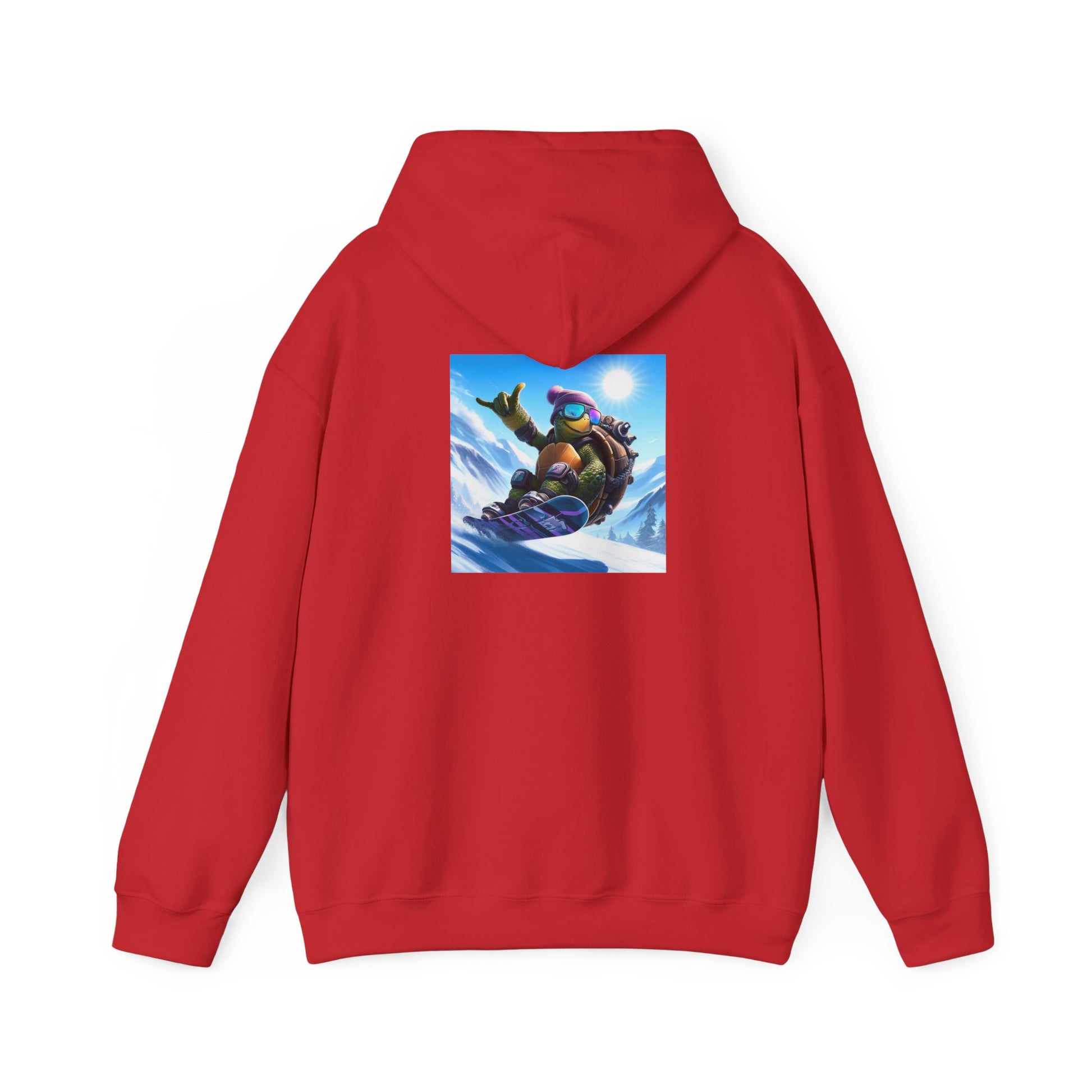 Hooded Sweatshirt Snowboarding Turtle Shakalaka Design