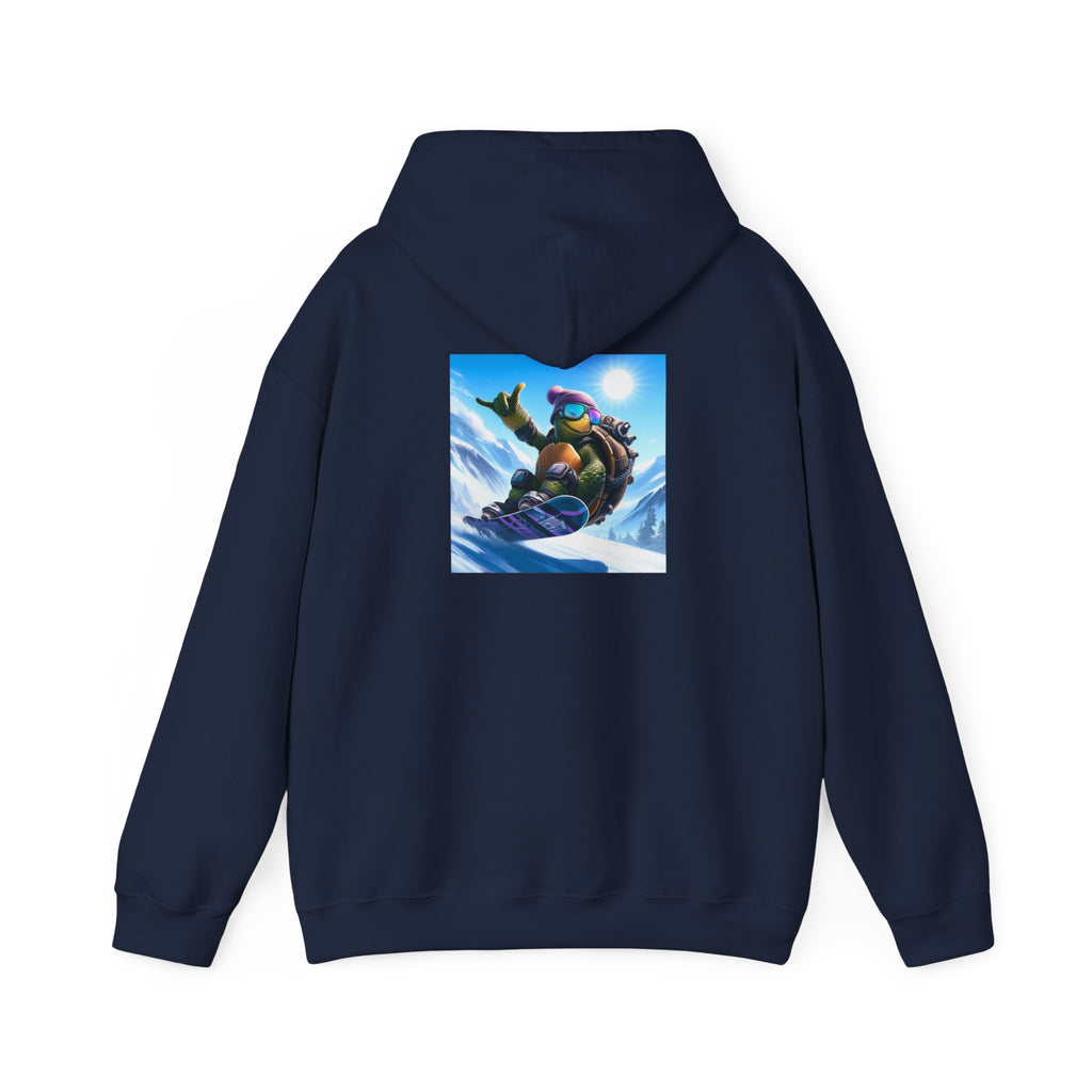 Hooded Sweatshirt Snowboarding Turtle Shakalaka Design