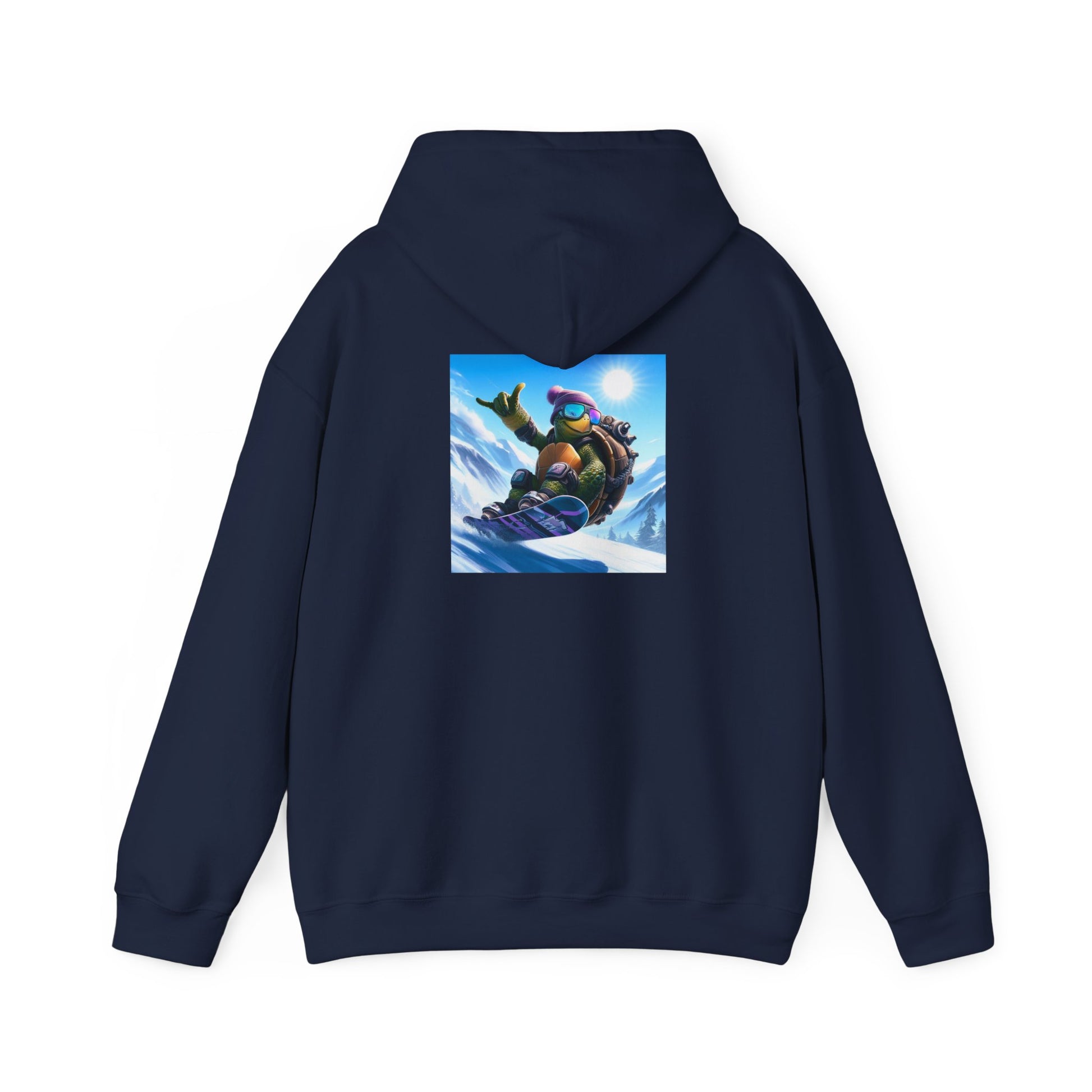Hooded Sweatshirt Snowboarding Turtle Shakalaka Design
